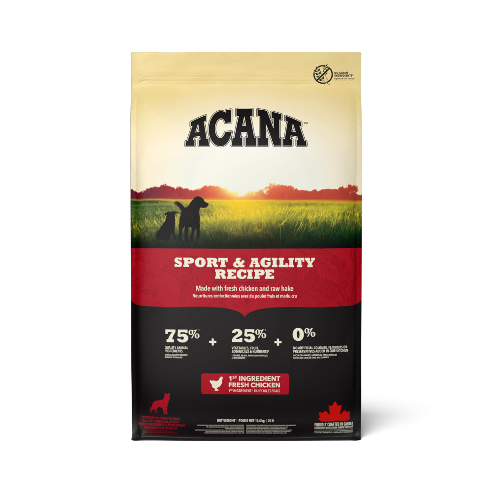 أكانا طعام جاف للكلاب لدعم الكلاب ذات النشاط العالي بنكهة الدجاج