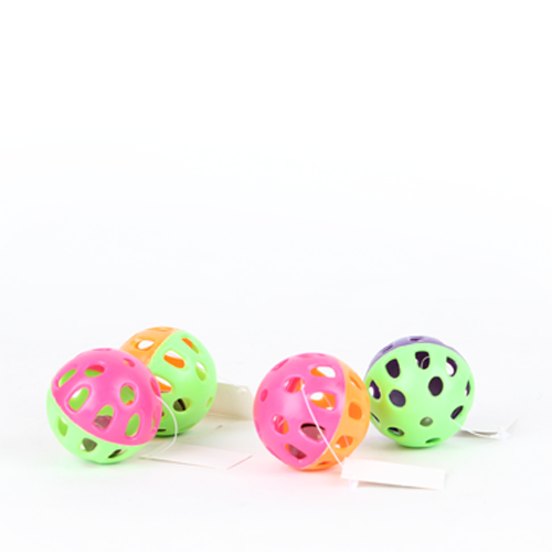 كرة بلاستيك مع جرس لعبة للقطط