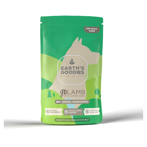 ايرث قوديز طعام رطب للكلاب البالغة بنكهة لحم الضان في المرق 150غ