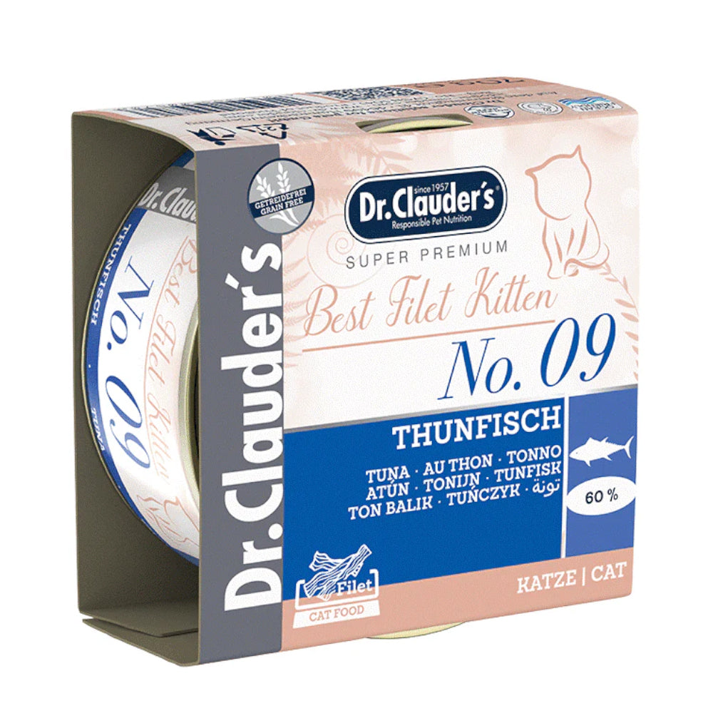 د. كلاودرز طعام رطب للقطط الصغيرة بنكهة التونة 70غ