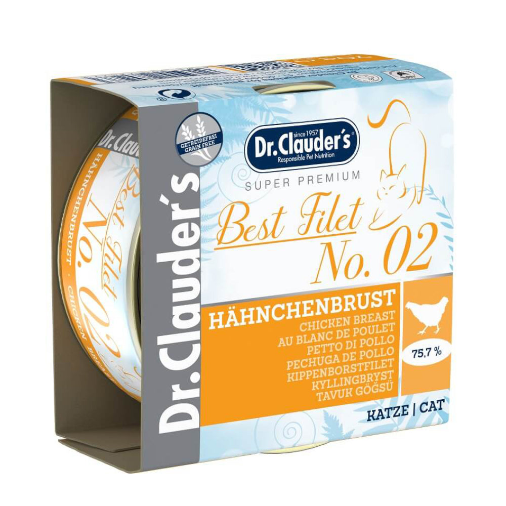 د. كلاودرز طعام رطب للقطط البالغة بنكهة الدجاج 70غ