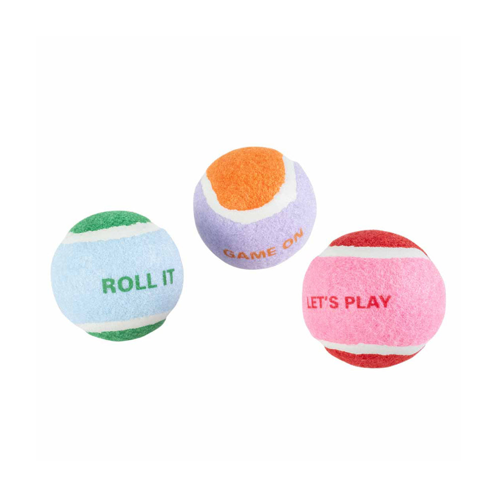 كوكو لتس بلاي لعبة للكلاب كرات تنس متعددة الألوان