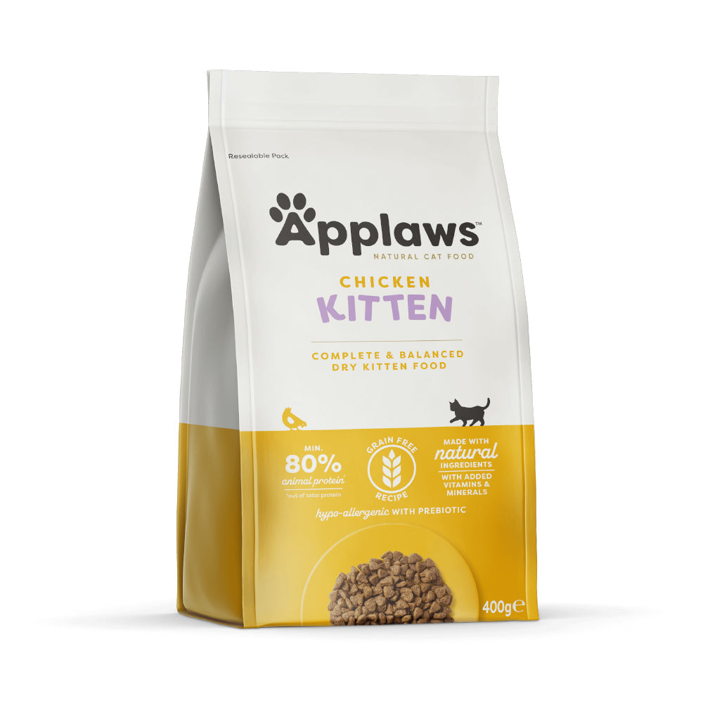 ابلاوز طعام جاف للقطط الصغيرة بنكهة الدجاج