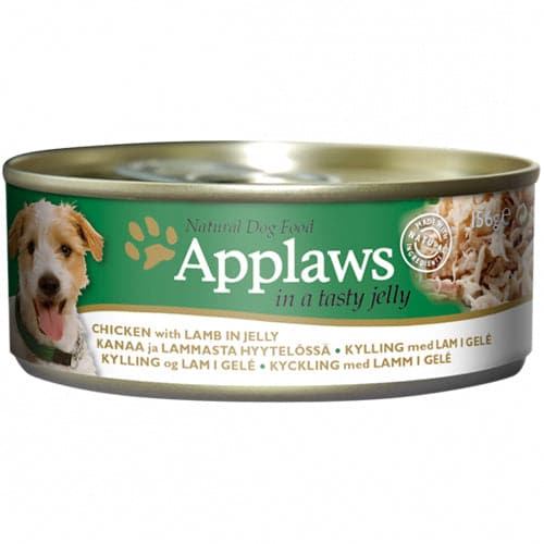 ابلاوز طعام رطب للكلاب بنكهة الدجاج ولحم الضأن بالجيلي 156 جرام