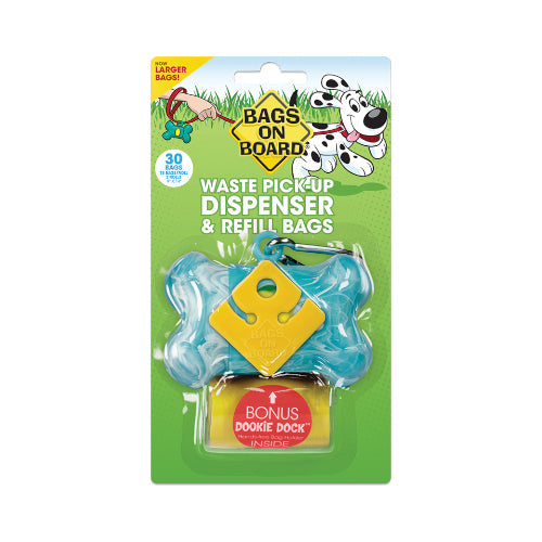 باقز اون بورد حامل أكياس فضلات للكلاب شكل عظمة الوان متعددة
