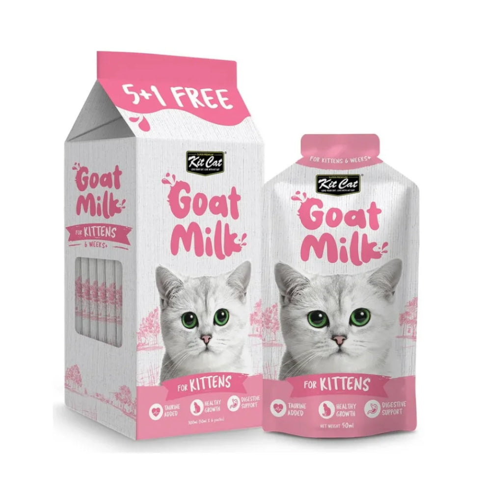 كت كات حليب ماعز سائل للقطط الصغيرة 50*6 مل