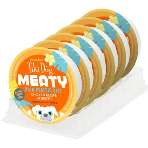 تيكي دوق طعام رطب للكلاب صغيرة الحجم لجميع الاعمار بنكهة الدجاج مع المرق 4*85غ