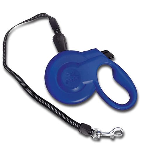 مشد أوتوماتيكي للتنزه قطط و كلاب أزرق M