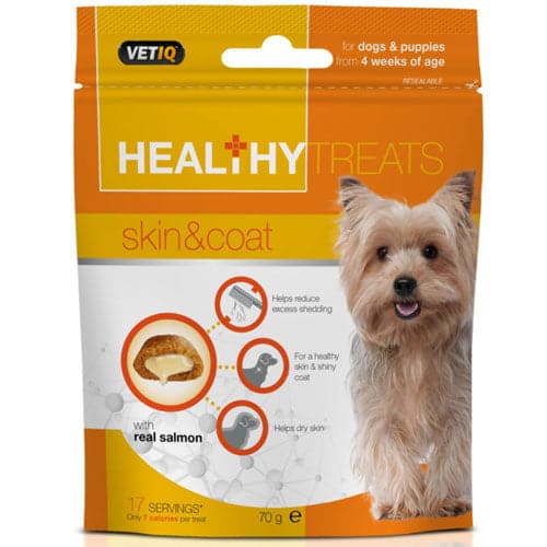 هيلثي تريتس مكافات لصحة الجلد والفراء للكلاب والجراء الصغيرة 70جرام
