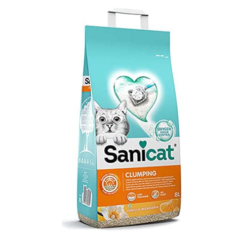 ساني كات رمل كربون خشن ذات تكتل عالي للقطط الفانيليا والكلمنتينا