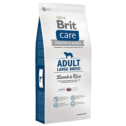 بريت كير طعام جاف للكلاب للسلالات كبيرة الحجم بنكهة لحم الضان والارز