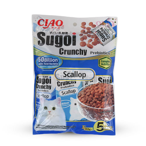 سياو سوجوي كرانشي طعام جاف للقطط بنكهة السكالوب 110غ