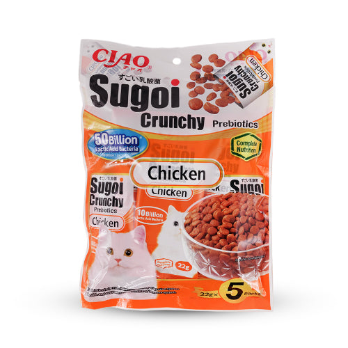 سياو سوجوي كرانشي طعام جاف للقطط بنكهة الدجاج 110غ