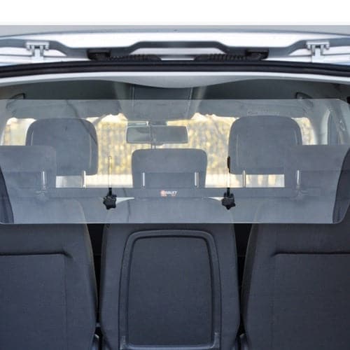 حاجز بلاستيك شفاف صلب امان داخل السيارة مقاس صغير 95*34 سم