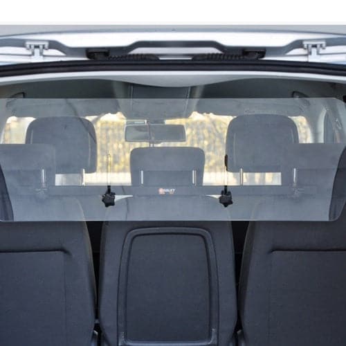 حاجز بلاستيك شفاف صلب امان داخل السيارة مقاس صغير 110*34 سم