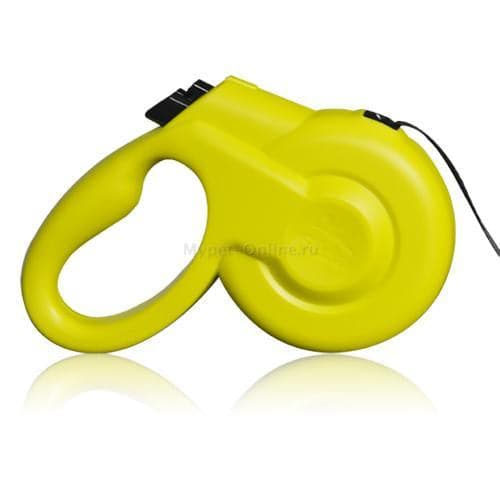 مشد أوتوماتيكي للتنزه قطط و كلاب أصفر XS