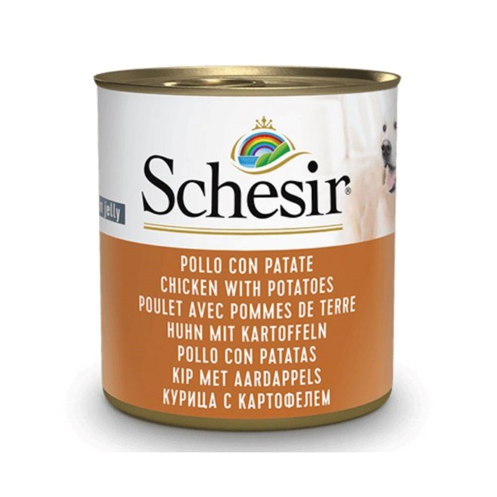 شيزر  طعام رطب معلبات دجاج بالبطاطا للكلاب البالغة 285 جرام