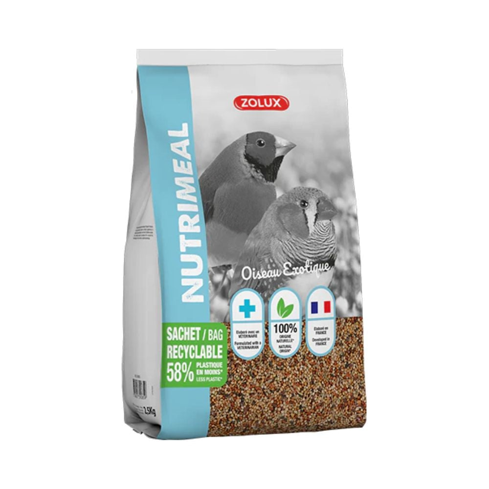 زولكس نوتريميل طعام مناسب لطائر الزيبرا